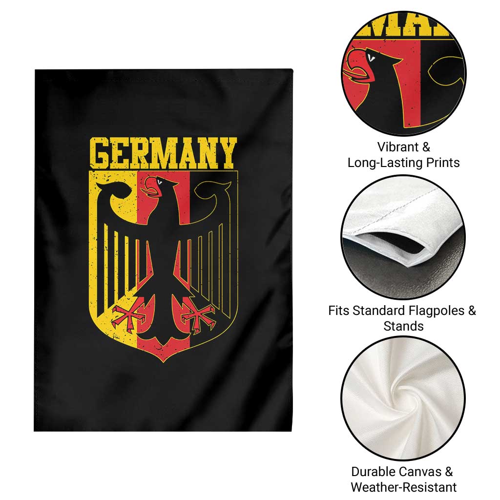 Proud Germany Garden Flag Bundesadler Coat of Arms German Flag TS11 Print Your Wear