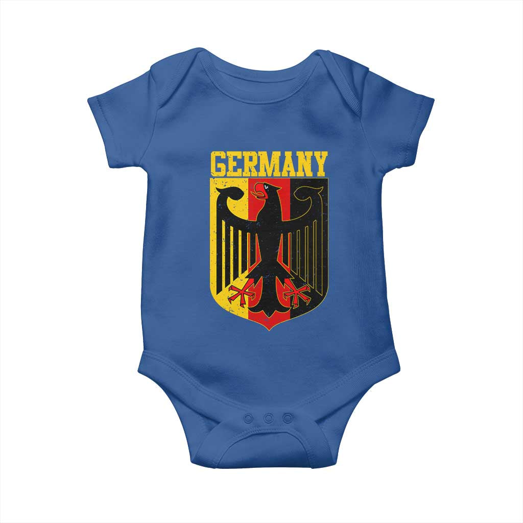 Proud Germany Baby Onesie Bundesadler Coat of Arms German Flag TS11 Royal Blue Print Your Wear