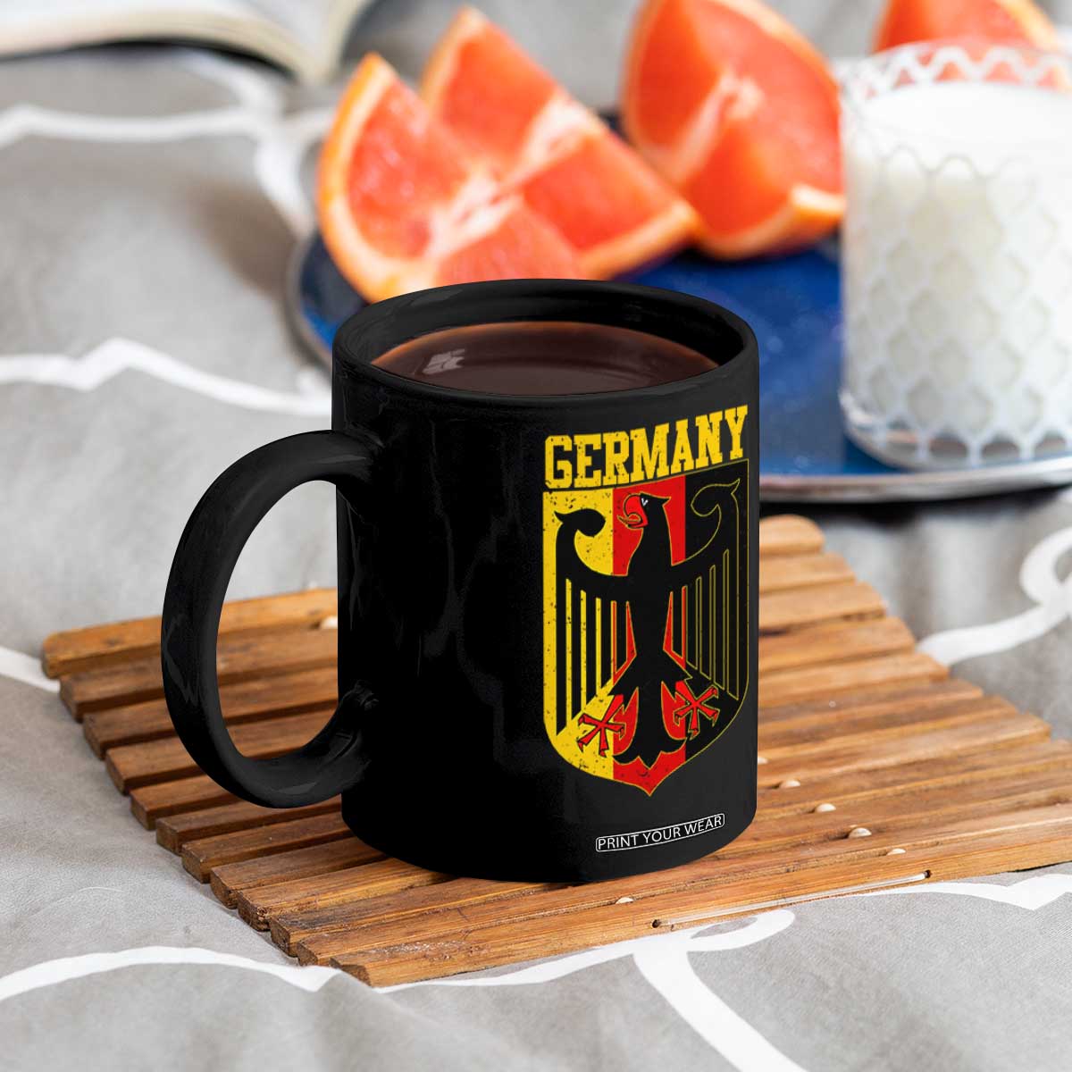Proud Germany Coffee Mug Bundesadler Coat of Arms German Flag TS11 Print Your Wear