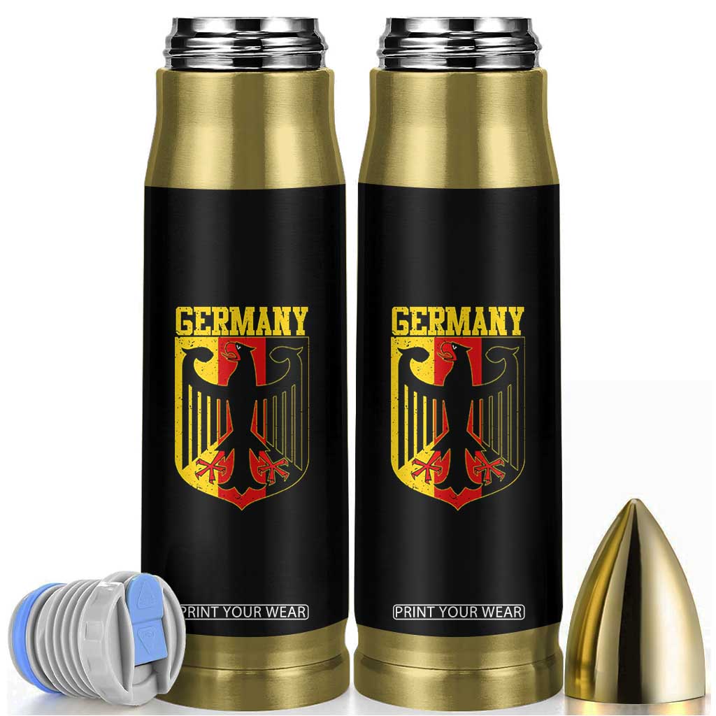 Proud Germany Bullet Tumbler Bundesadler Coat of Arms German Flag TS11 Black Print Your Wear
