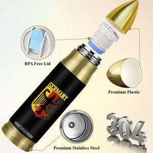 Proud Germany Bullet Tumbler Bundesadler Coat of Arms German Flag TS11 Print Your Wear