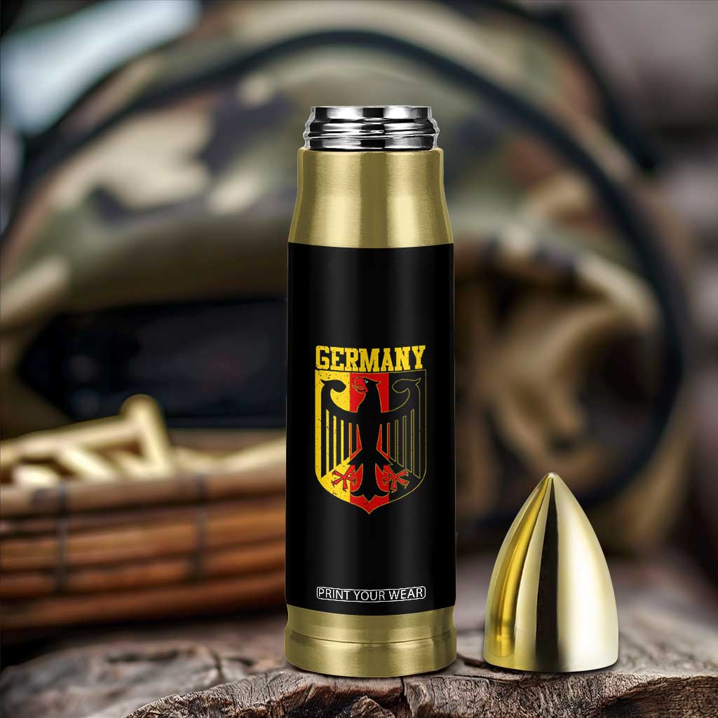 Proud Germany Bullet Tumbler Bundesadler Coat of Arms German Flag TS11 Print Your Wear