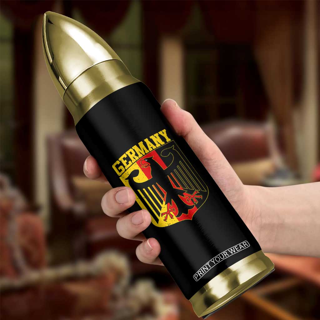 Proud Germany Bullet Tumbler Bundesadler Coat of Arms German Flag TS11 Print Your Wear