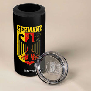 Proud Germany 4 in 1 Can Cooler Tumbler Bundesadler Coat of Arms German Flag TS11 Print Your Wear