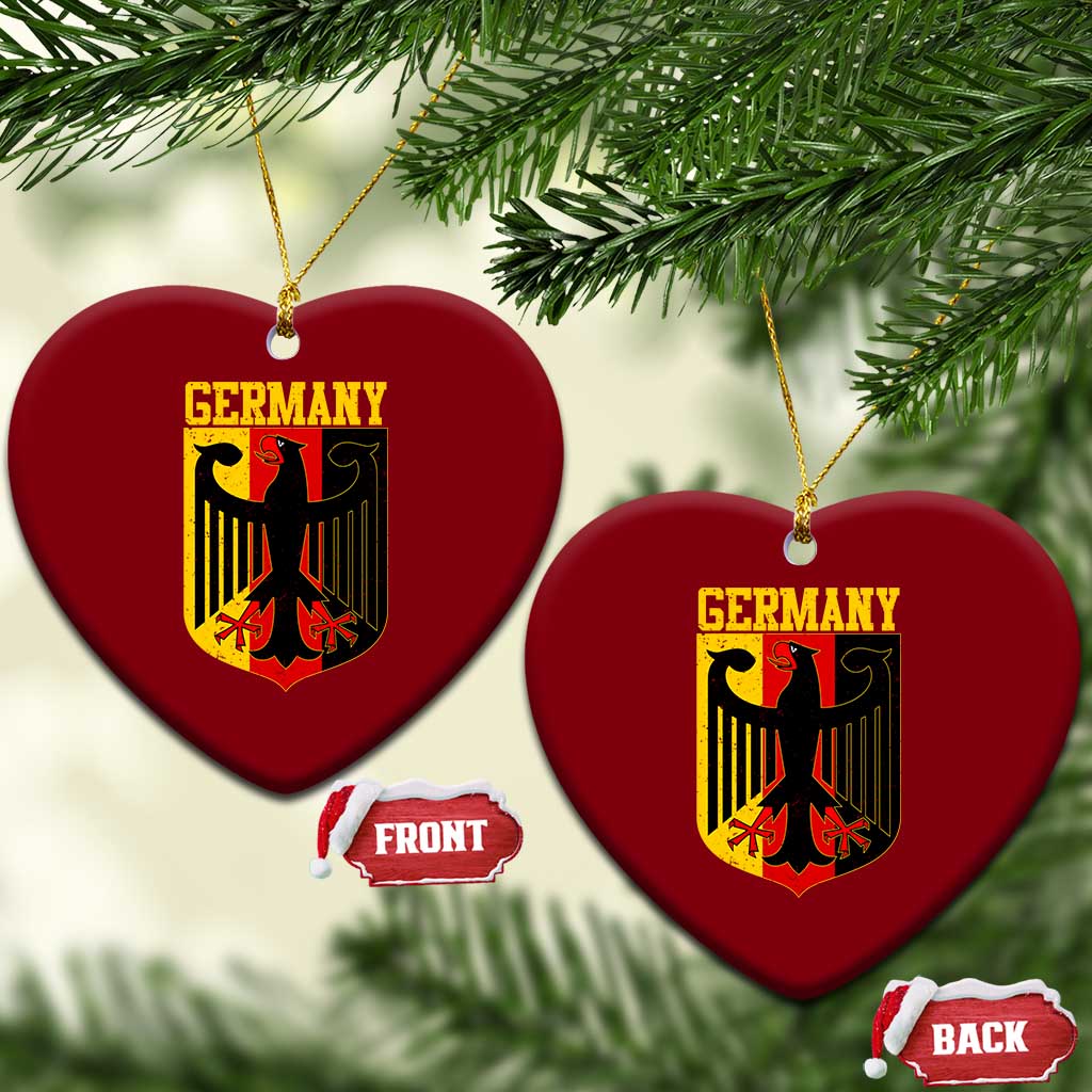 Proud Germany Ceramic Ornament Bundesadler Coat of Arms German Flag TS11 Print Your Wear