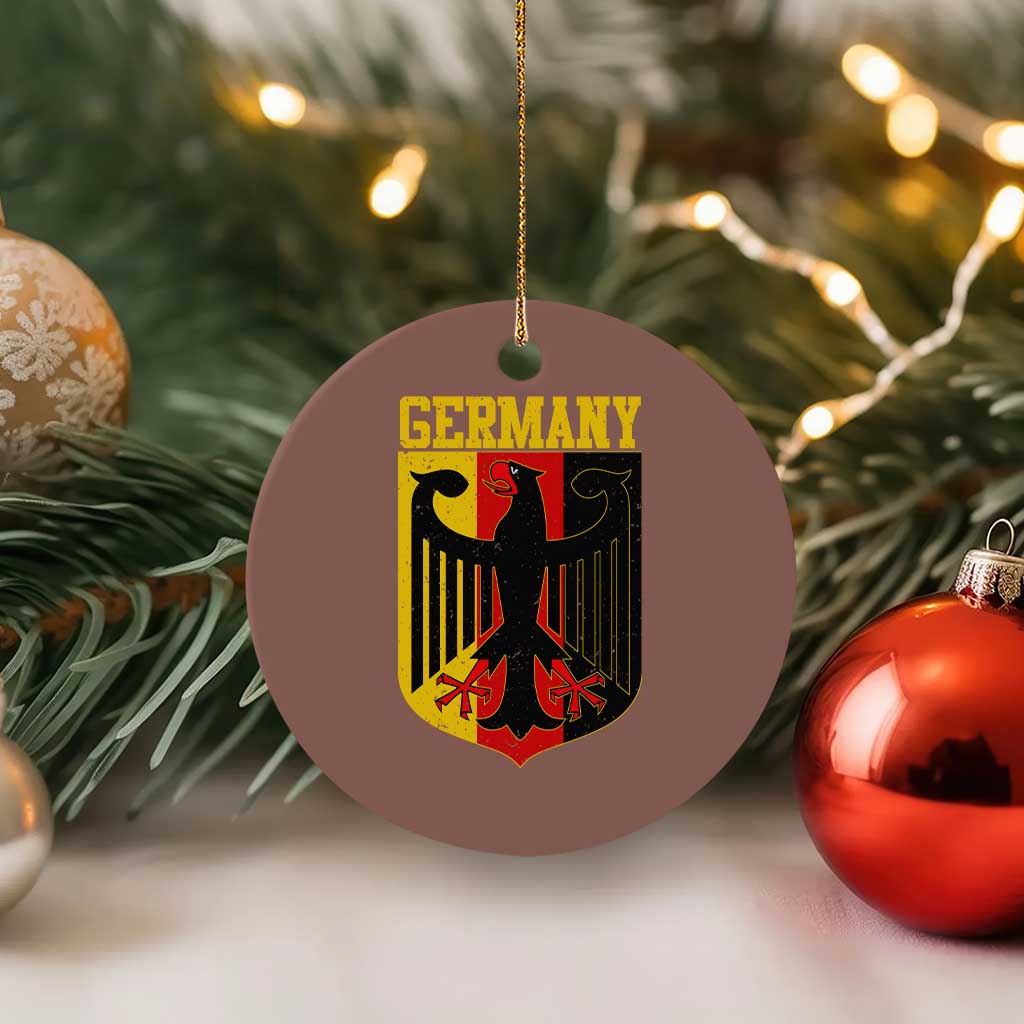 Proud Germany Ceramic Ornament Bundesadler Coat of Arms German Flag TS11 1pc Mocha Print Your Wear