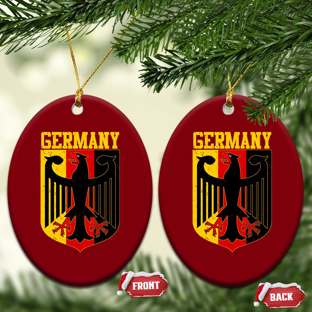 Proud Germany Ceramic Ornament Bundesadler Coat of Arms German Flag TS11 Print Your Wear