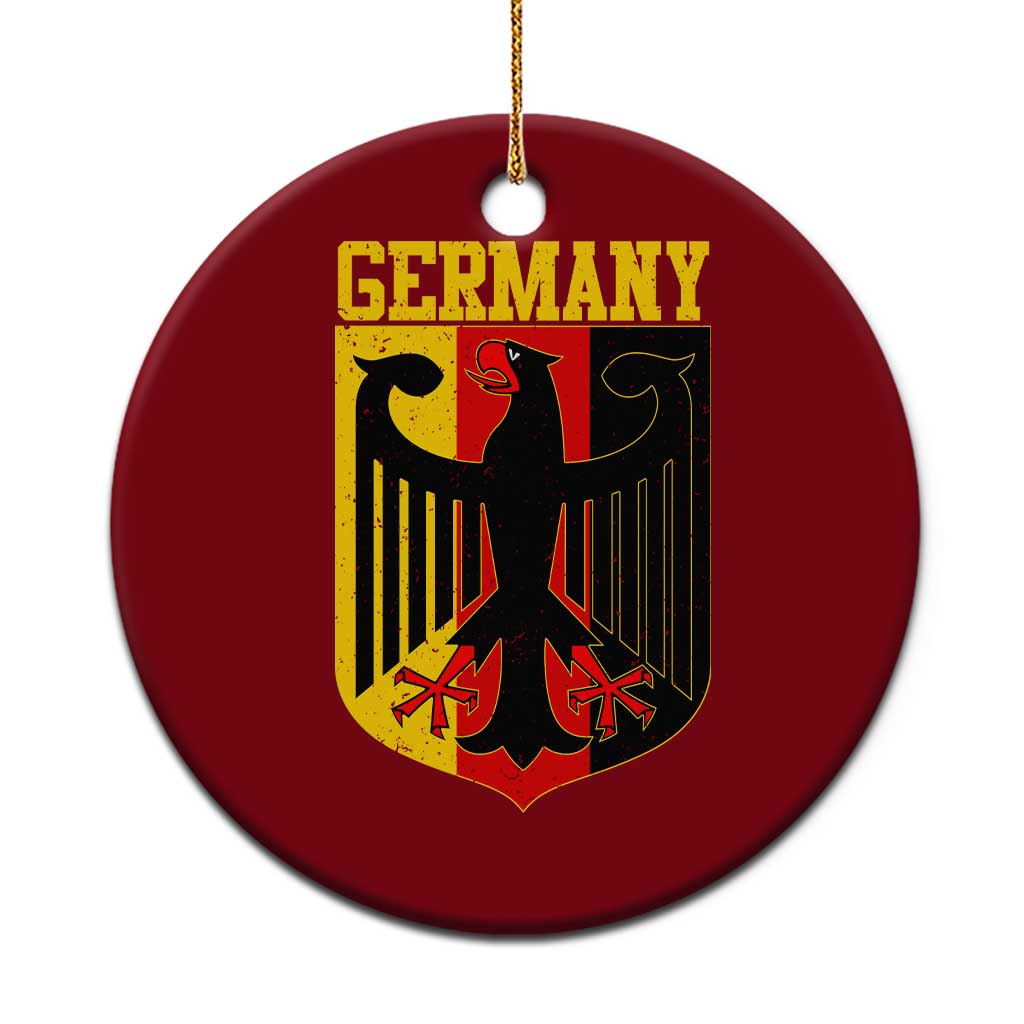 Proud Germany Ceramic Ornament Bundesadler Coat of Arms German Flag TS11 1pc Red Print Your Wear