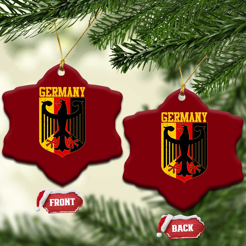 Proud Germany Ceramic Ornament Bundesadler Coat of Arms German Flag TS11 Print Your Wear