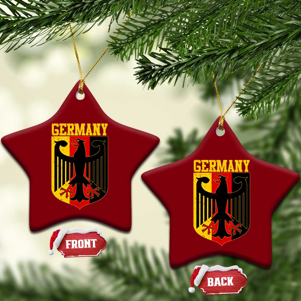 Proud Germany Ceramic Ornament Bundesadler Coat of Arms German Flag TS11 Print Your Wear