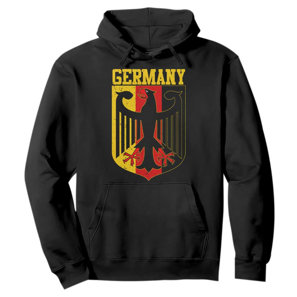 Proud Germany Hoodie Bundesadler Coat of Arms German Flag TS11 Black Print Your Wear