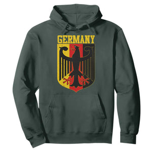 Proud Germany Hoodie Bundesadler Coat of Arms German Flag TS11 Dark Forest Green Print Your Wear