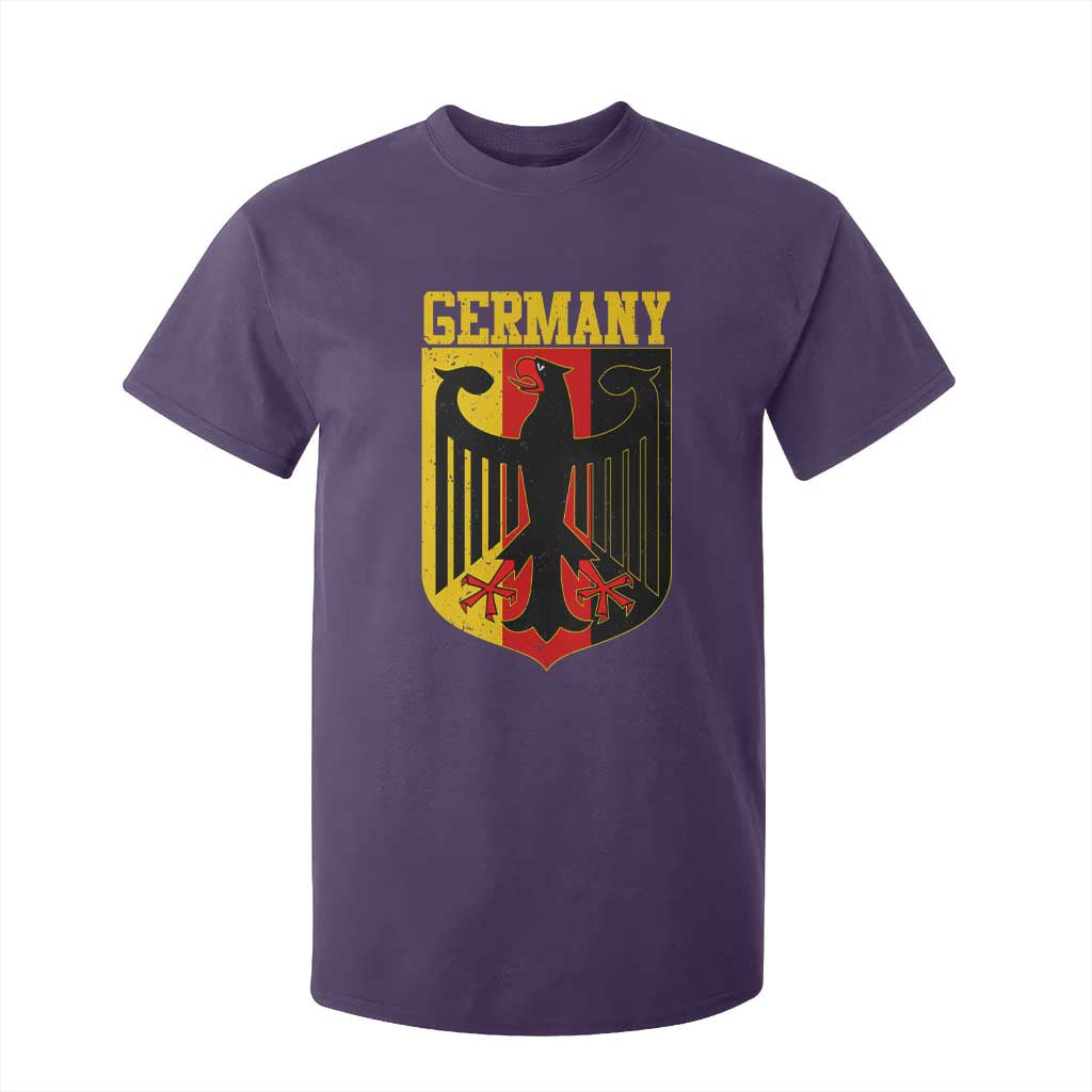 Proud Germany T Shirt For Kid Bundesadler Coat of Arms German Flag TS11 Purple Print Your Wear