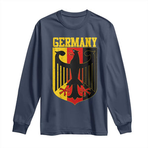 Proud Germany Long Sleeve Shirt Bundesadler Coat of Arms German Flag TS11 Navy Print Your Wear