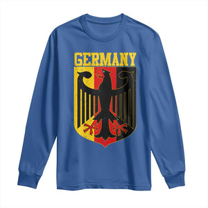 Proud Germany Long Sleeve Shirt Bundesadler Coat of Arms German Flag TS11 Royal Blue Print Your Wear