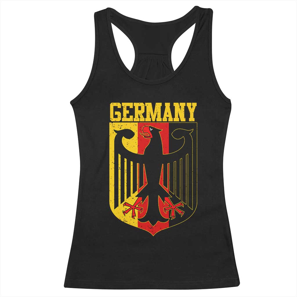 Proud Germany Racerback Tank Top Bundesadler Coat of Arms German Flag TS11 Black Print Your Wear