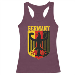 Proud Germany Racerback Tank Top Bundesadler Coat of Arms German Flag TS11 Maroon Print Your Wear