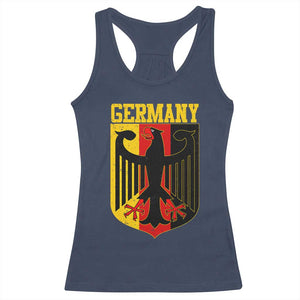 Proud Germany Racerback Tank Top Bundesadler Coat of Arms German Flag TS11 Navy Print Your Wear