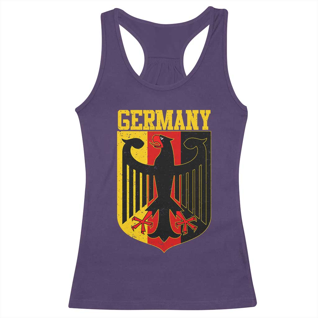 Proud Germany Racerback Tank Top Bundesadler Coat of Arms German Flag TS11 Purple Print Your Wear