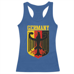 Proud Germany Racerback Tank Top Bundesadler Coat of Arms German Flag TS11 Royal Blue Print Your Wear