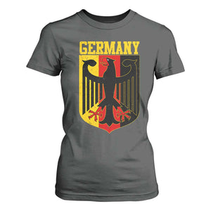 Proud Germany T Shirt For Women Bundesadler Coat of Arms German Flag TS11 Dark Heather Print Your Wear