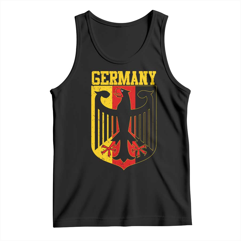 Proud Germany Tank Top Bundesadler Coat of Arms German Flag TS11 Black Print Your Wear