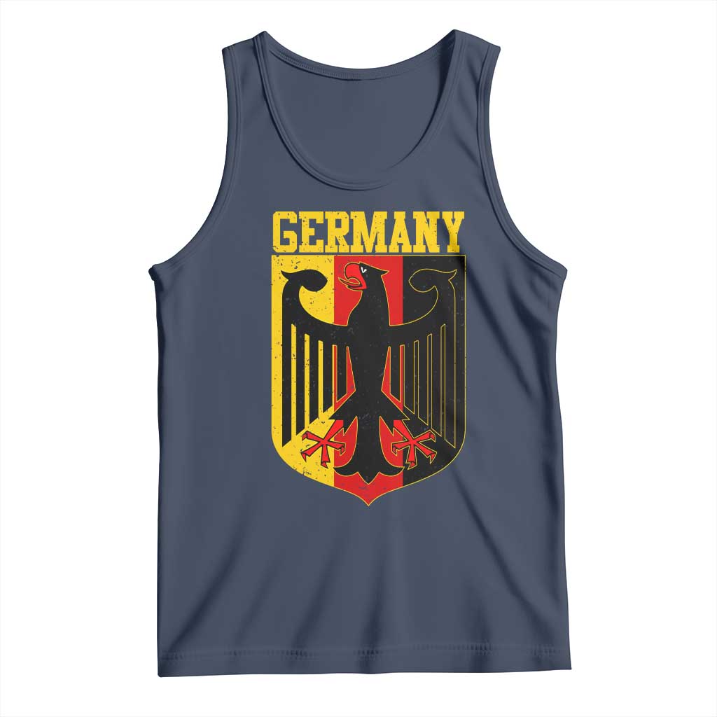 Proud Germany Tank Top Bundesadler Coat of Arms German Flag TS11 Navy Print Your Wear