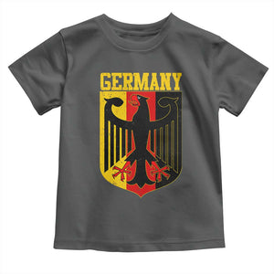 Proud Germany Toddler T Shirt Bundesadler Coat of Arms German Flag TS11 Dark Heather Print Your Wear