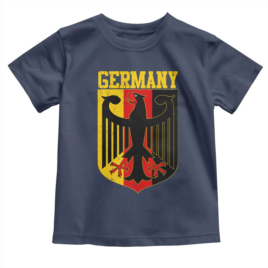 Proud Germany Toddler T Shirt Bundesadler Coat of Arms German Flag TS11 Navy Print Your Wear