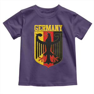 Proud Germany Toddler T Shirt Bundesadler Coat of Arms German Flag TS11 Purple Print Your Wear