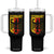 Proud Germany Tumbler With Handle Bundesadler Coat of Arms German Flag TS11 One Size: 40 oz Black Print Your Wear