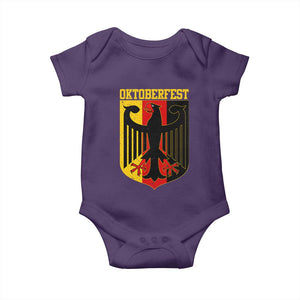 Oktoberfest Baby Onesie Bundesadler Coat of Arms German Flag TS11 Purple Print Your Wear