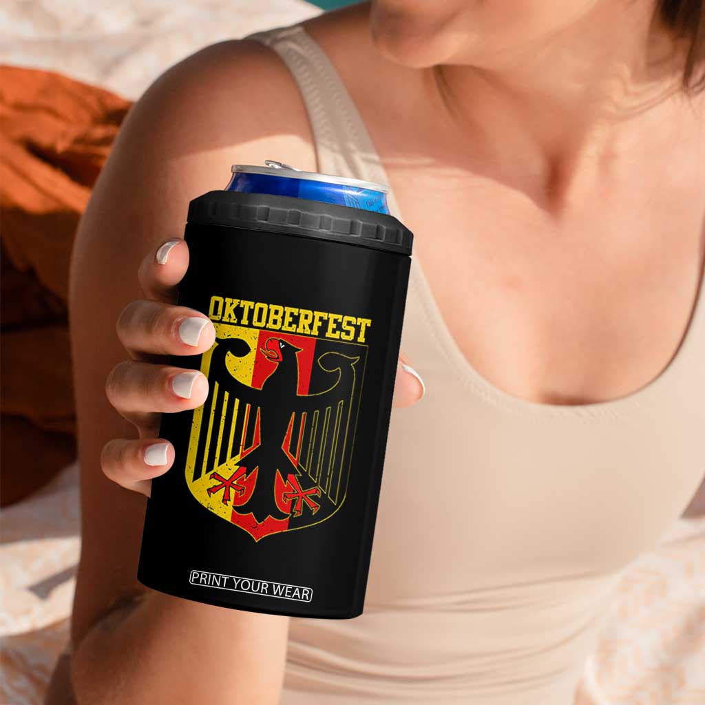 Oktoberfest 4 in 1 Can Cooler Tumbler Bundesadler Coat of Arms German Flag TS11 Print Your Wear