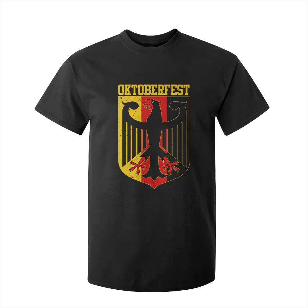 Oktoberfest T Shirt For Kid Bundesadler Coat of Arms German Flag TS11 Black Print Your Wear