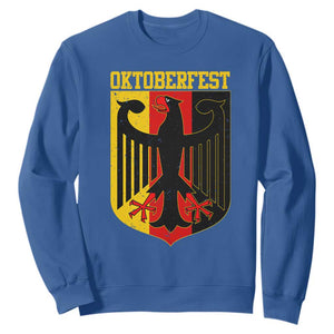 Oktoberfest Sweatshirt Bundesadler Coat of Arms German Flag TS11 Royal Blue Print Your Wear