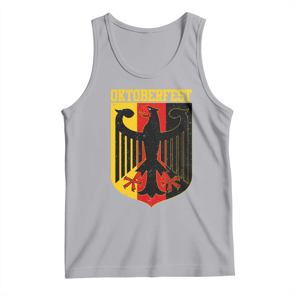 Oktoberfest Tank Top Bundesadler Coat of Arms German Flag TS11 Athletic Heather Print Your Wear