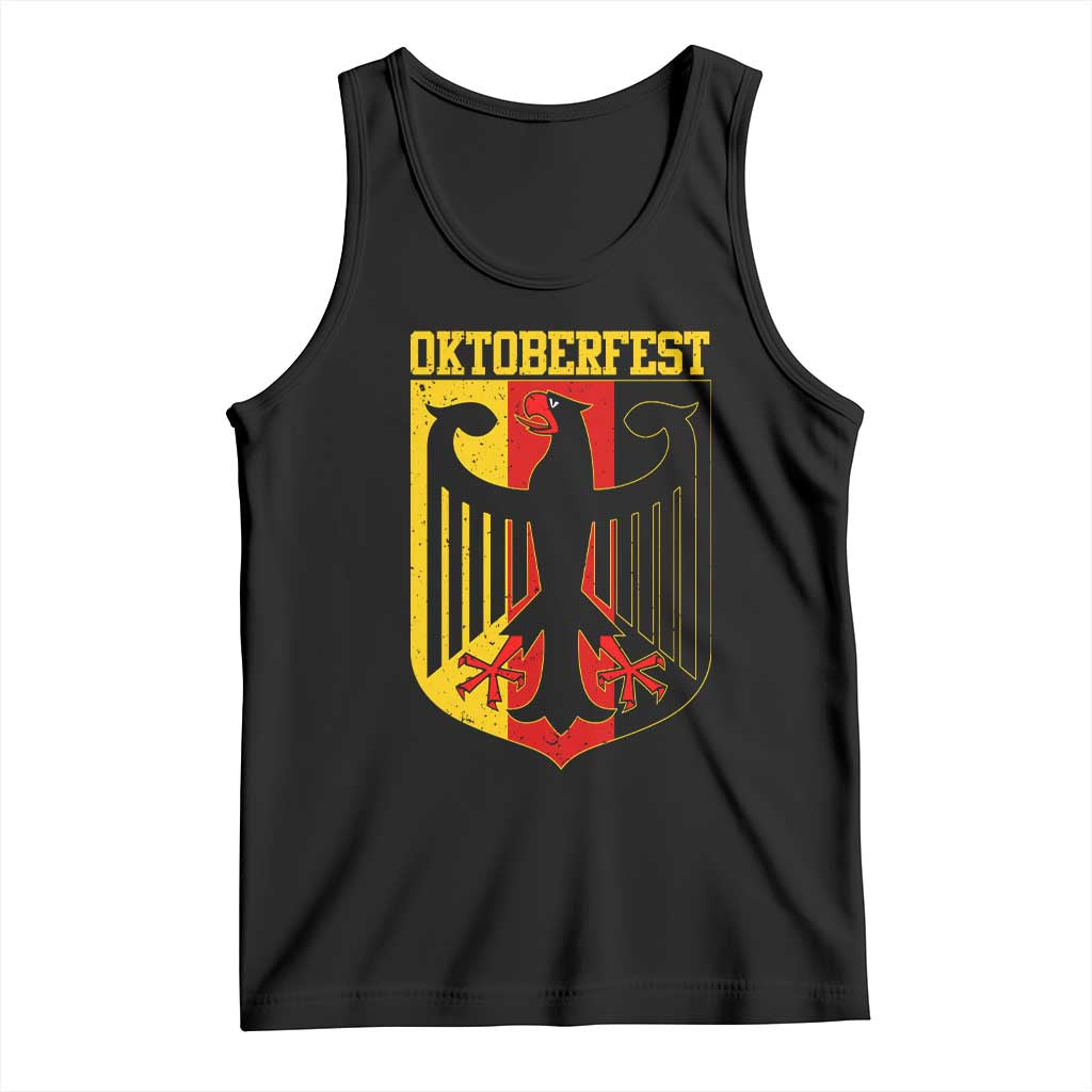 Oktoberfest Tank Top Bundesadler Coat of Arms German Flag TS11 Black Print Your Wear