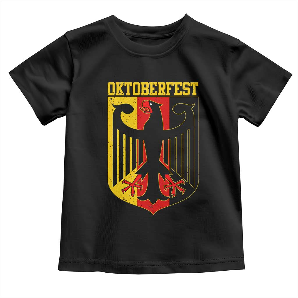 Oktoberfest Toddler T Shirt Bundesadler Coat of Arms German Flag TS11 Black Print Your Wear