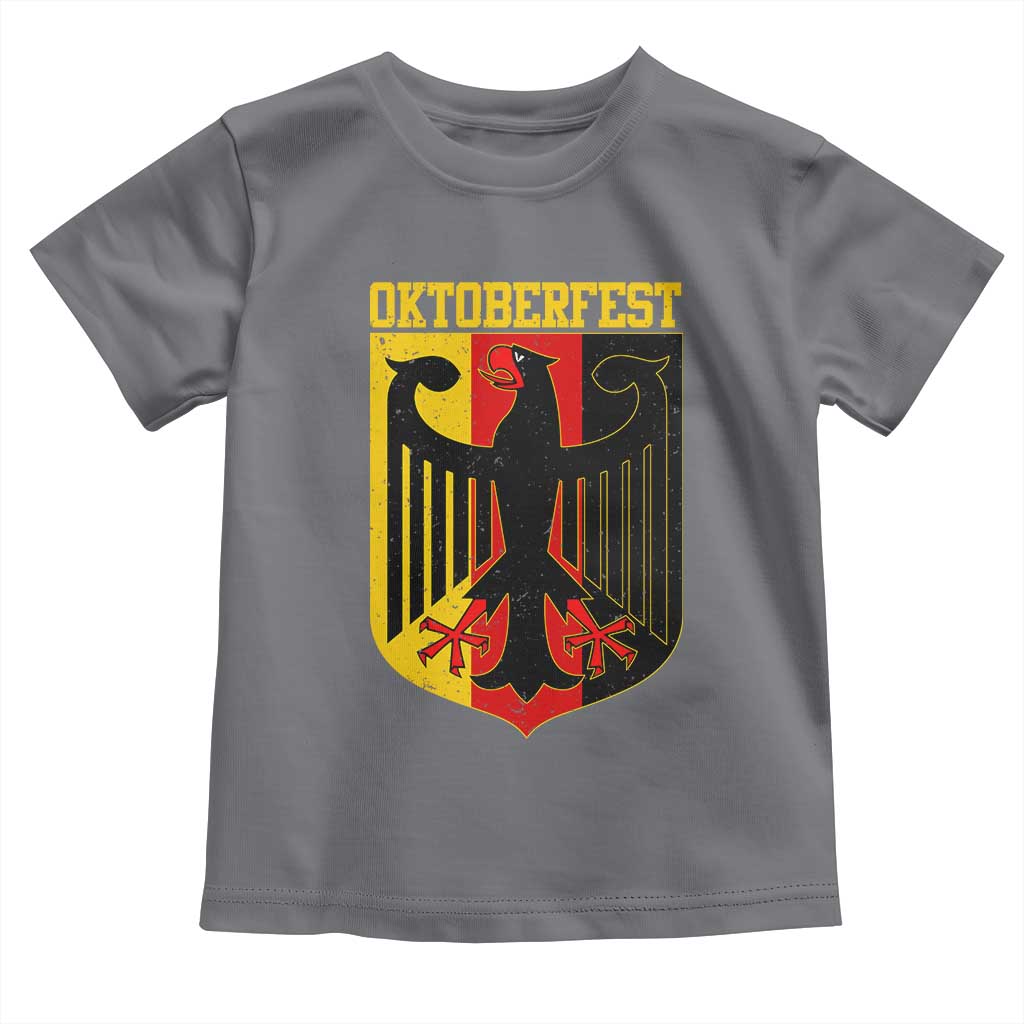 Oktoberfest Toddler T Shirt Bundesadler Coat of Arms German Flag TS11 Charcoal Print Your Wear