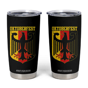 Oktoberfest Tumbler Cup Bundesadler Coat of Arms German Flag TS11 Black Print Your Wear