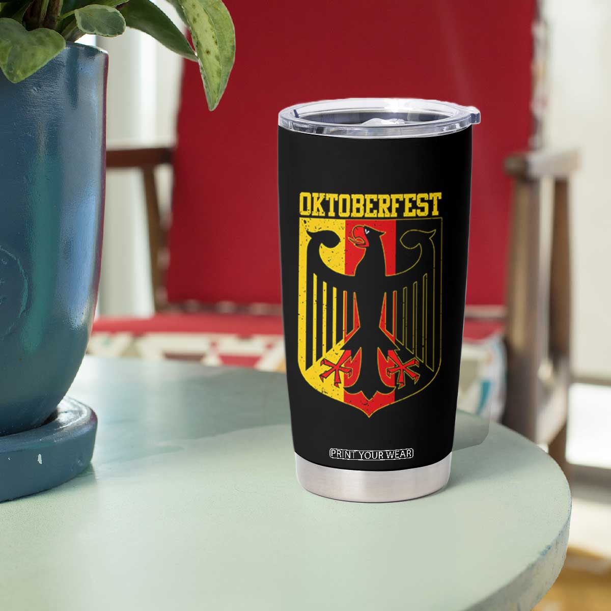 Oktoberfest Tumbler Cup Bundesadler Coat of Arms German Flag TS11 Print Your Wear