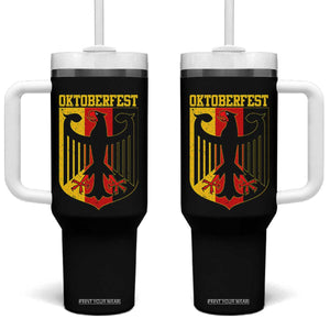 Oktoberfest Tumbler With Handle Bundesadler Coat of Arms German Flag TS11 One Size: 40 oz Black Print Your Wear