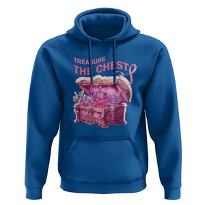 Breast Cancer Awareness Hoodie Treasure The Chest Crystal Diamond Pink Ribbon TS11 Royal Blue Print Your Wear