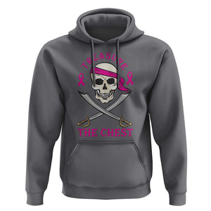 Breast Cancer Awareness Hoodie Treasure The Chest Pirate Skull Sword Pink Ribbon TS11 Charcoal Print Your Wear