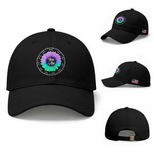 Suicide Prevention Awareness Baseball Cap You Are Never Alone Enough Amazing Special Strong Lovely Sunflower