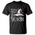 Breast Cancer Awareness T Shirt Cancer Picked The Wrong Witch Hat Broom Bat Pink Ribbon TS11 Black Print Your Wear