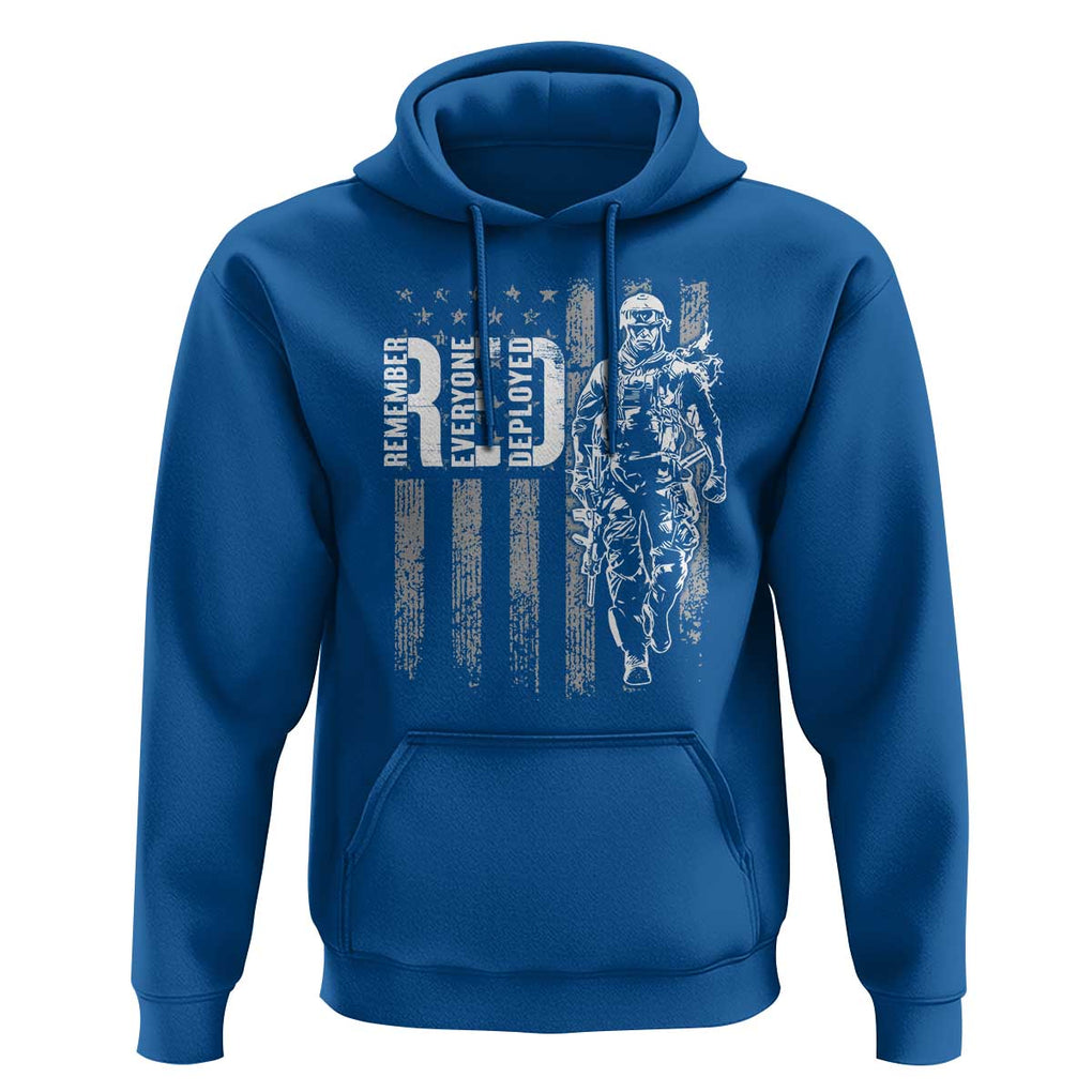 RED Friday Hoodie Remember Everyone Deployed American Flag Military Patriotic Veteran TS11 Royal Blue Print Your Wear