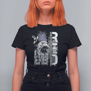RED Friday T Shirt For Women Remember Everyone Deployed Until They All Come Home Military Eagle USA Flag TS11 Black Print Your Wear