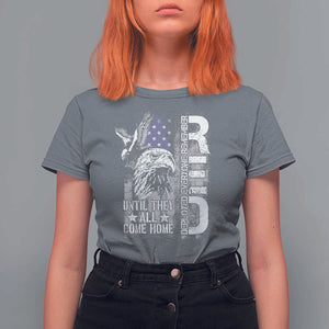 RED Friday T Shirt For Women Remember Everyone Deployed Until They All Come Home Military Eagle USA Flag TS11 Charcoal Print Your Wear