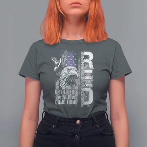 RED Friday T Shirt For Women Remember Everyone Deployed Until They All Come Home Military Eagle USA Flag TS11 Dark Heather Print Your Wear